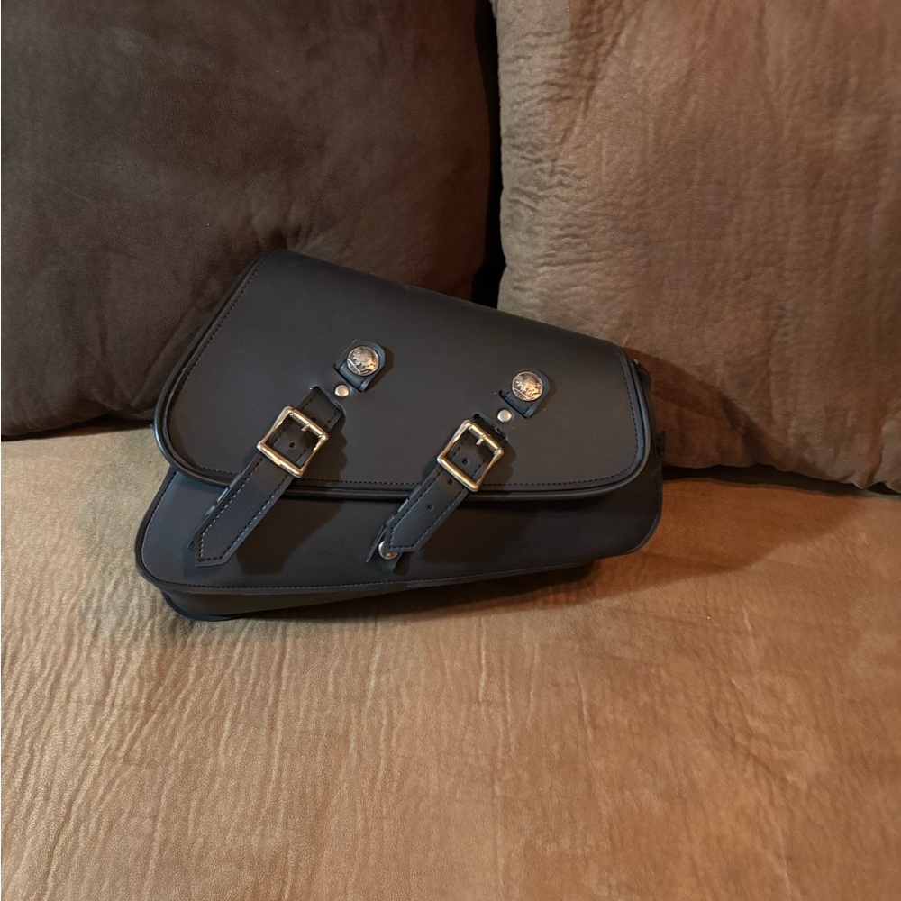 Black Leather Men's Bag
